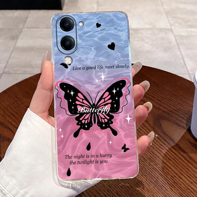 Casing For Vivo Y04 Y29S 5G Case Aesthetic Cute Cat Fashion Astronaut Cartoon Cool TPU Back Cover Transparent Soft Phone Case