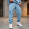 Herren Cargojogginghose mit 4 Taschen, Elastischer Bund mit Kordelzug, Lockere Passform, Verjüngtes Bein, Lässige Arbeitshose