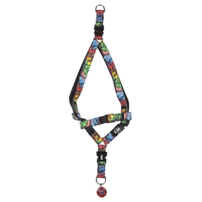 Harnais chien - MARVEL - XXS/XS - Longueur 29-41cm - Largeur 1.5cm - Couleur Noir