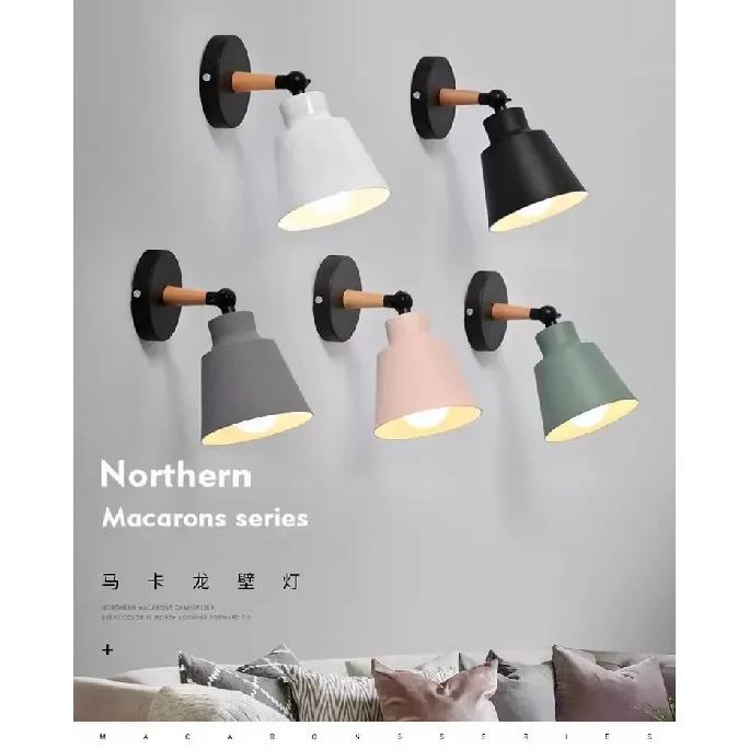 Nordisk soveværelse væglampe massivt træ LED væglamper minimalistisk kreativ stue gang natbord lampe Dekorativ belysning