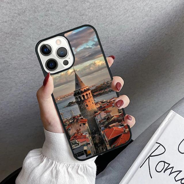 

Турция Стамбул Пейзаж Здание Чехол для телефона Для iPhone 17 Air 16 15 14 plus 12 13 pro max coque Fundas iPhone 12or12pro
