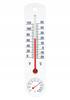 Indoor Thermometer with Hygrometer, White, 25 Cm