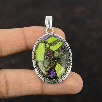 Copper Stichtite Pendant High Quality Gemstone Pendant 925 Sterling Silver Pendant Brand New Jewelry Handmade Boho Pendant Anniversary Gift