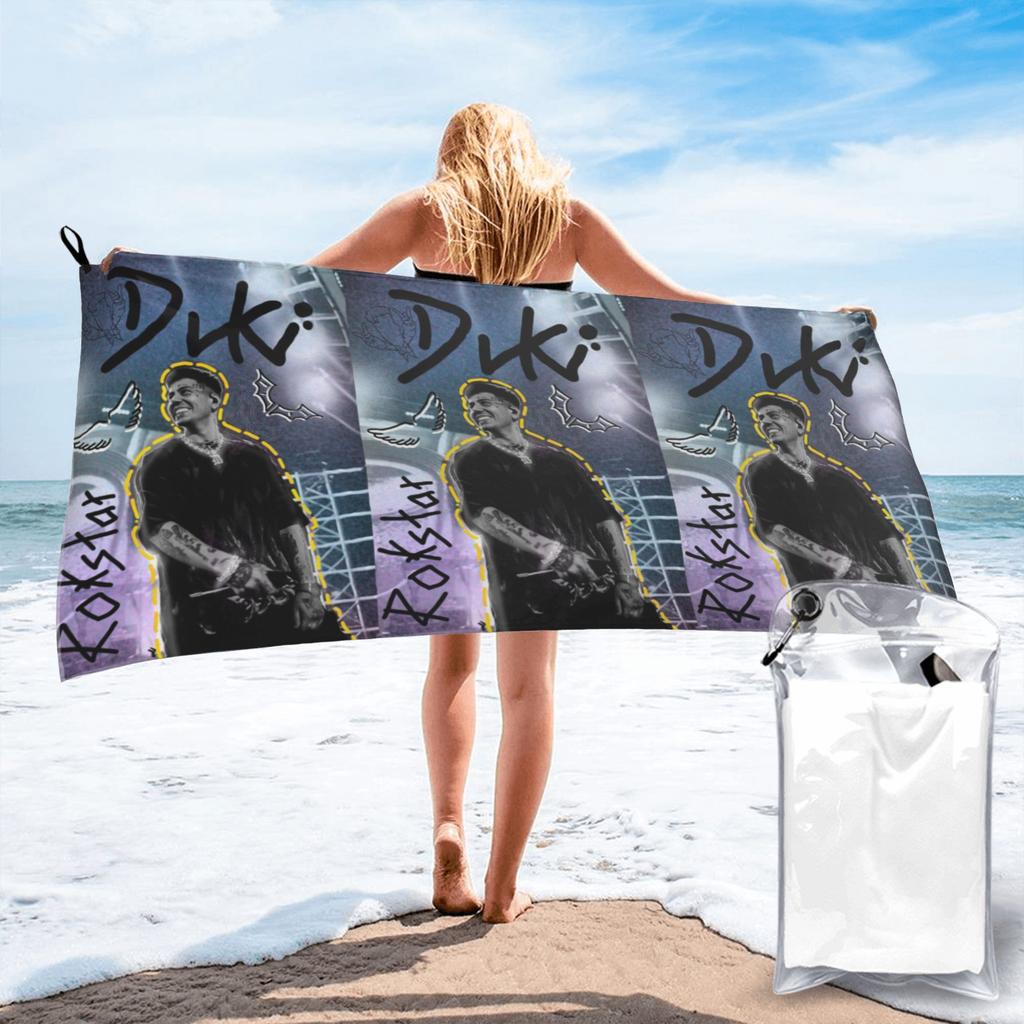 Duki Singer Rapper Accessories Beach Towel Soft Microfiber Quick Dry Absorbent Quick Towels For Mountain Climbing