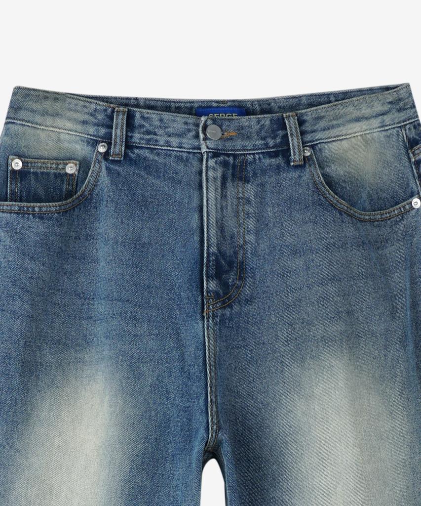 ESN Brush Wide Denim Pants V28_Washed Blue
