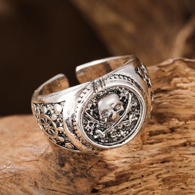 Pirate Skull Ring Punk Style Retro Hip-hop Hand Jewelry Men's Ring