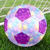 1PZ Stelle Pastello Notte Stellata Fantasy Viola Pallone da Calcio Taglia 5 Calcio Cucito a Macchina Universale per Interni/Esterni Regalo Pallone da Calcio W74