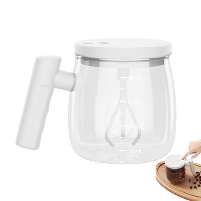 Electric Self Stirring Mug High Speed Mixing Cup 400ML Waterproof Glass Self Stirring Travel Coffee Cup for Home Office Travel Use