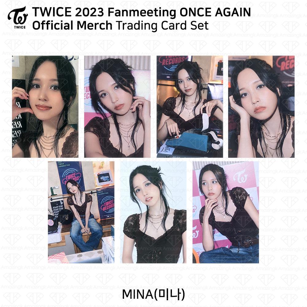 

TWICE 8-летие ONCE AGAIN Фан-встреча Всплывающая карточка с коллекционной карточкой MD Mina - Full Set (7pcs)