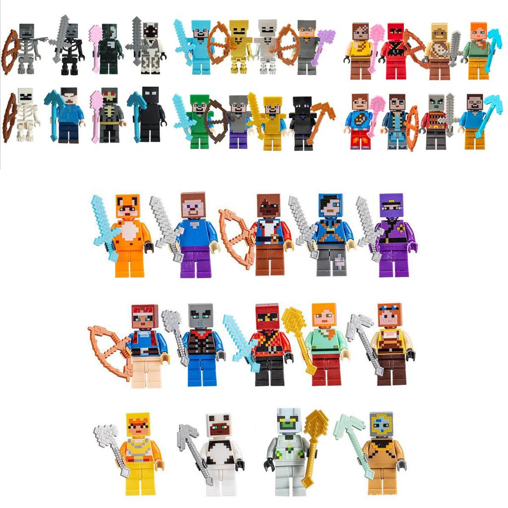 Factory World Mini Figurine Building Blocks Compatible With Lego Colorful Plastic Toys