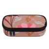Pencil Bag Durable Polyester Fabric Roomy Interior Smooth Zipper with Main Compartment Mesh Pocket and Pen Slots for Classroom Use