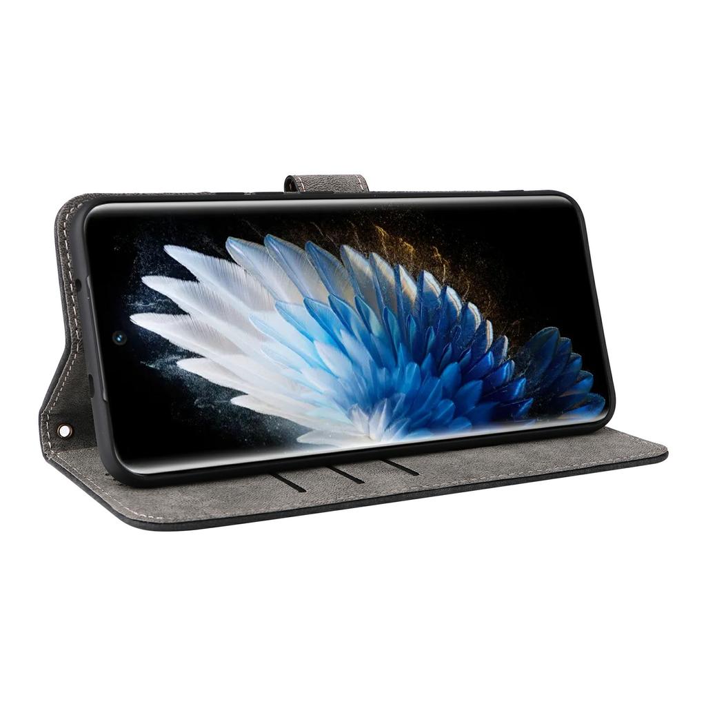 For TECNO Spark 40 Pro+ 4G KM7 Case Wallet RFID Blocking PU Leather Phone Cover Stand with Strap