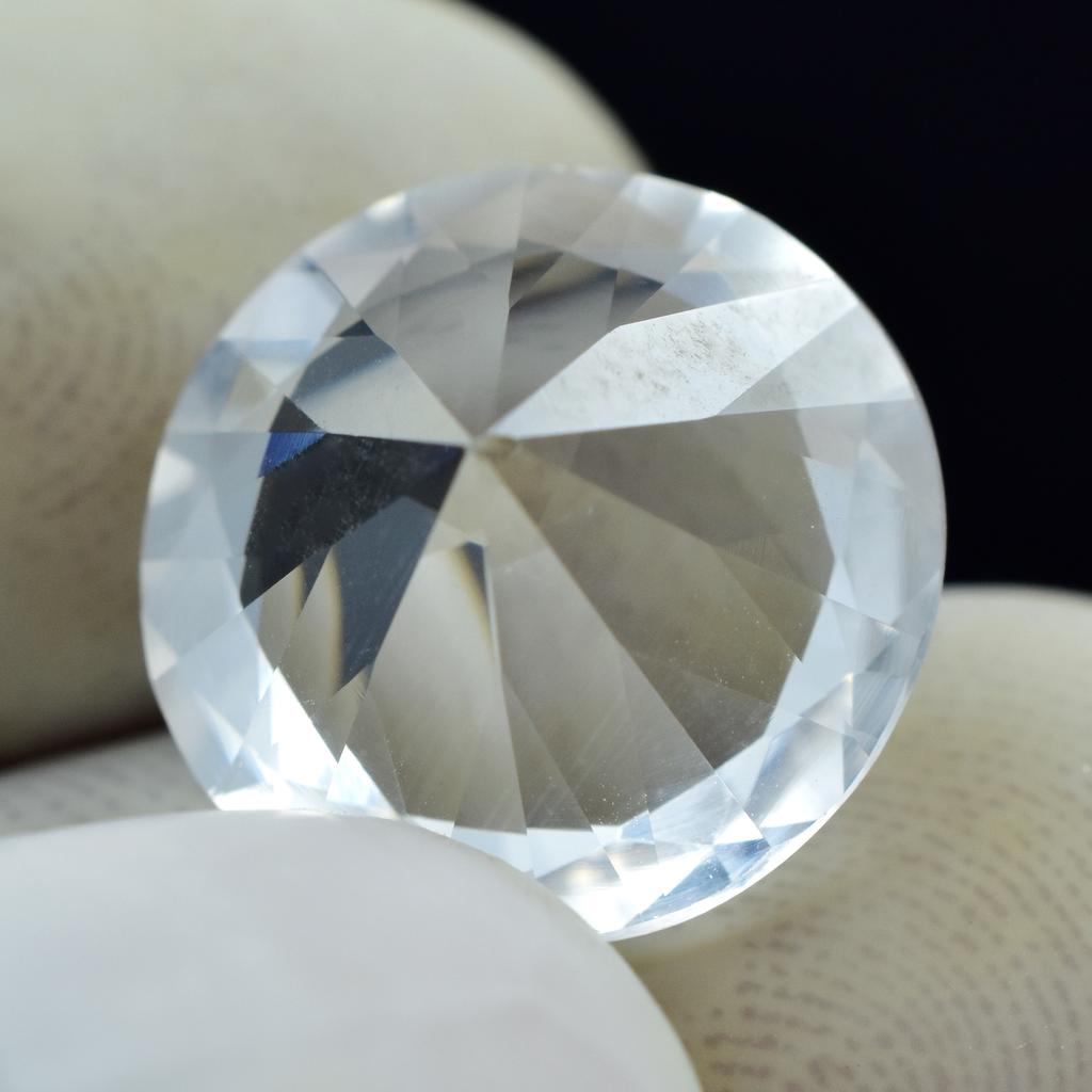White Sapphire Round Cut 11.55 Carat CERTIFIED Natural Loose Gemstone