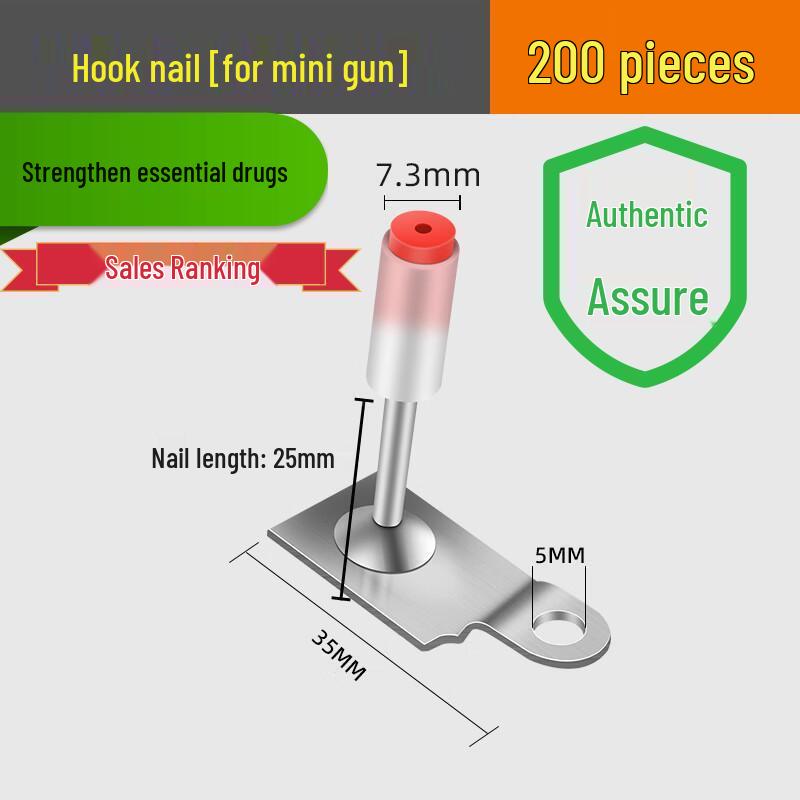 Powder Actuated M8 Ceiling Pipe Clamp Nail Gun with One-Piece Fire Protection Steel Nails