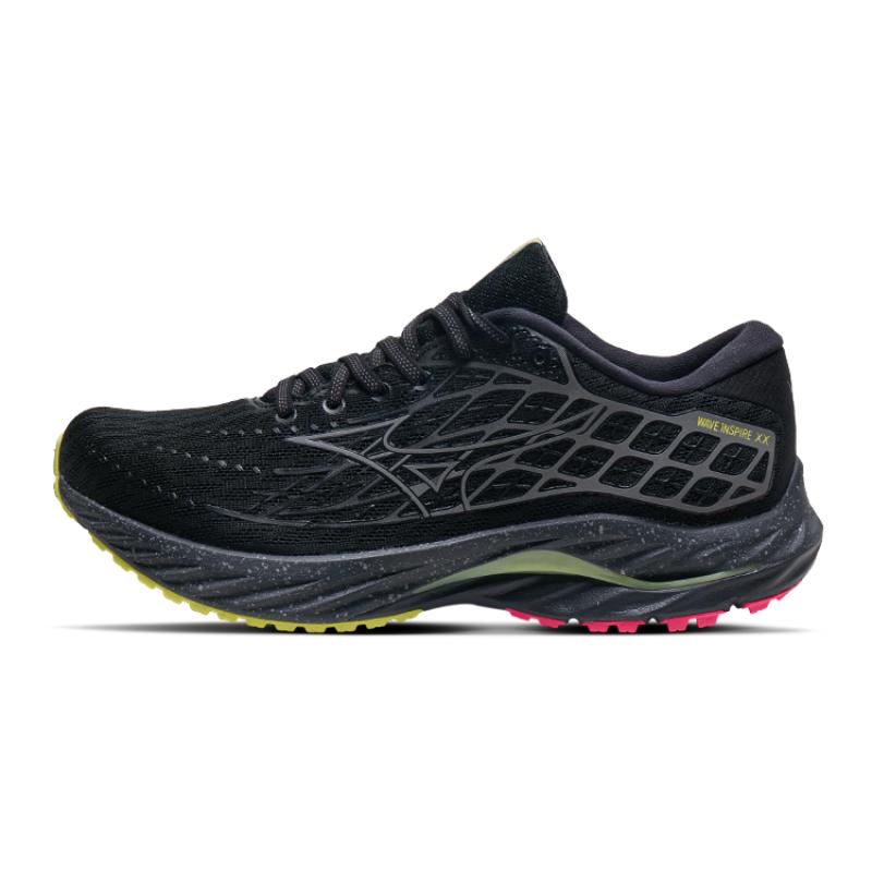 

Mizuno Wave Inspire 20 Black Sunny Lime Sneakers J1GC246401 37 черный серый