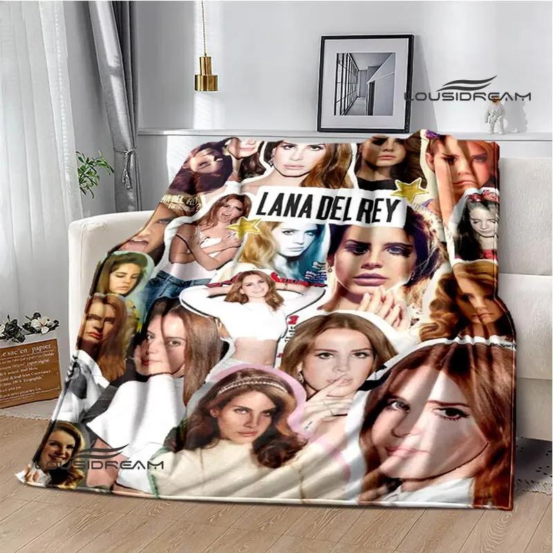 Coperta Stampa Retrò Lana Del Rey Coperta Calda alla Moda Coperta con Bordo a T Coperta per Casa e Viaggio Biancheria da Letto Regalo di Compleanno