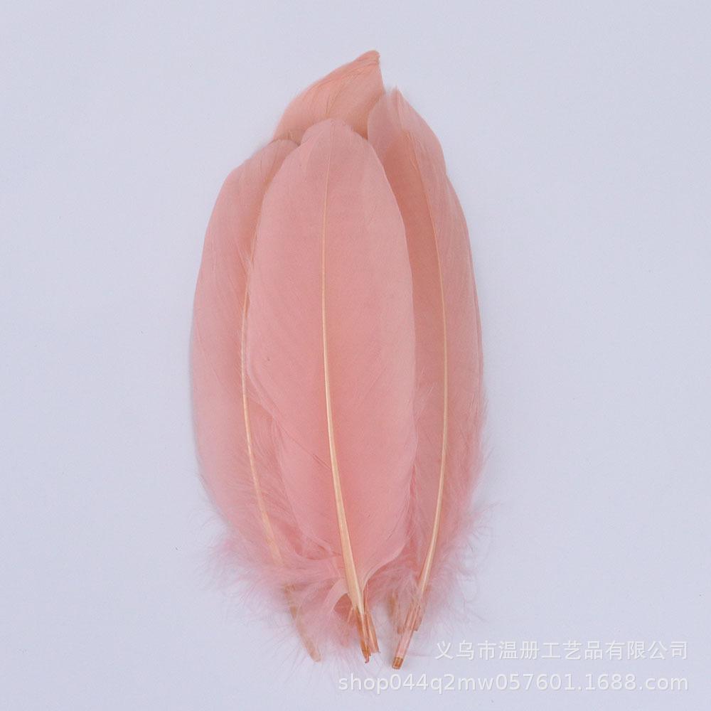 High-Quality Colored Goose Feathers Large Floating Feathers Children'S Handmade Clothing Materials Macaron Feather Accessories