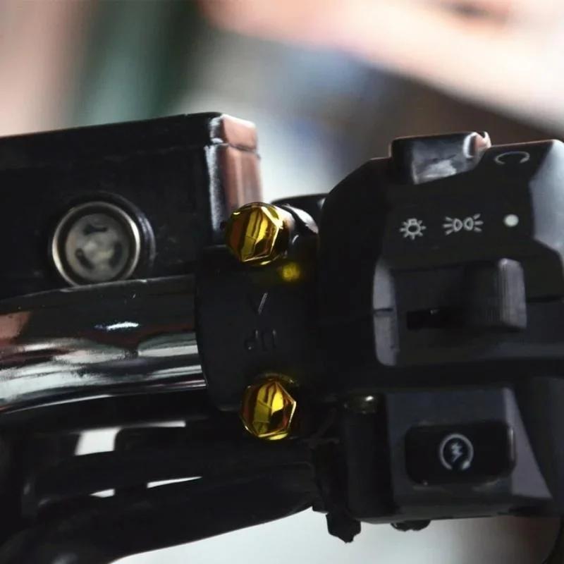 30Pcs/Set Motorcycle Screw, Motorcycle Screw Nut Cover Motorbike Screw Nut Cover Decoration