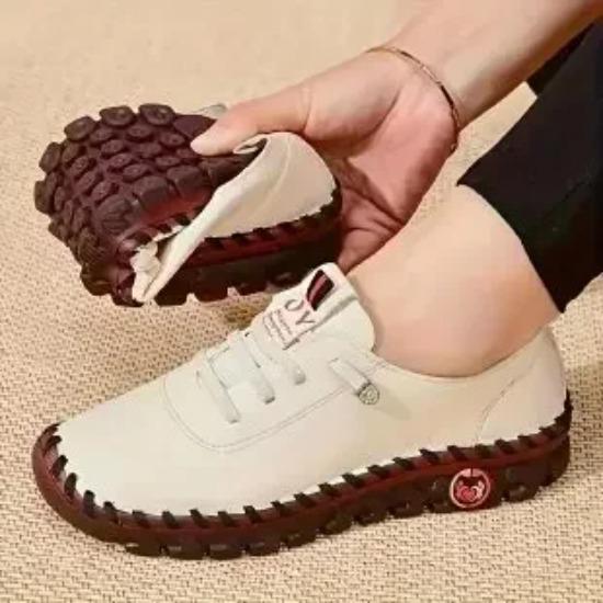 Tenisky Dámske Topánky Mokasíny Šnurovacie Kožené Ploché Nové Jarné Ležérne pohodlné Topánky pre Mamu Mujer Chaussure Femme