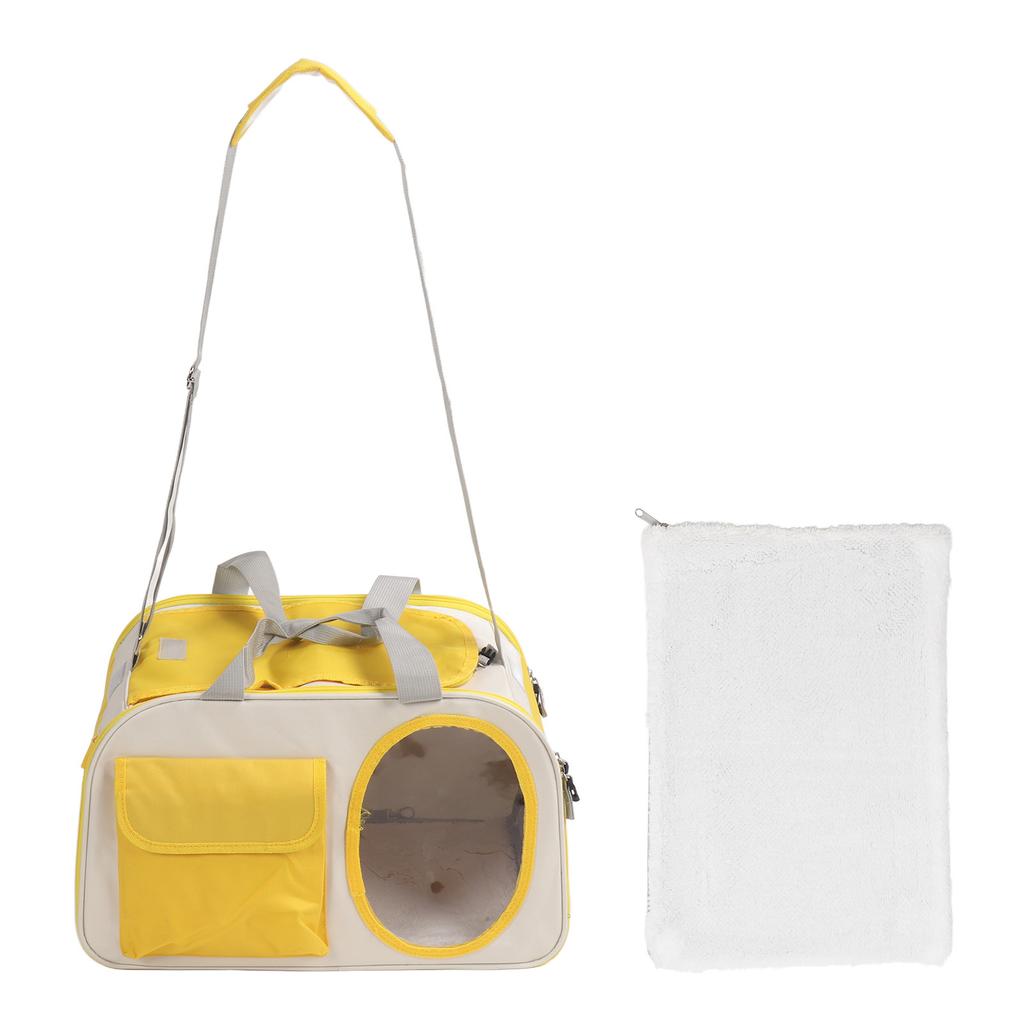 Transportor pentru Pisici Capacitate Mare Respirabil Pânză Oxford Portabil cu Laturi Moi pentru Exterior