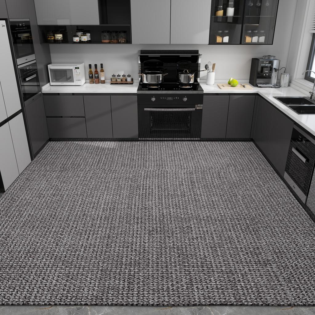 Kitchen Floor Mat Simple and Dirt-resistant Carpet Home Decoration Anti-slip Foot Mats Wear-resistant Large Size Mats
