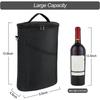 Wine Bottle Bag Soft Cooler Wine Bottle Insulated Bag For Wine Thermal Outdoor Bag For Travel Carrier Tote Wine Glass