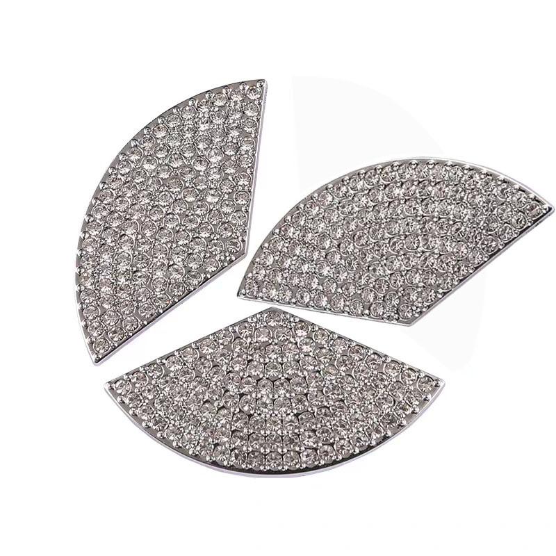 Car Steering Wheel LOGO Bling Decals Cover Trim for Mercedes Benz C E GLC Class W205 W206 W213