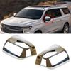 1 Pair Side Rear View Mirror Cover Cap Trim Chrome Style ABS Plastic Fit for Chevy Suburban Tahoe