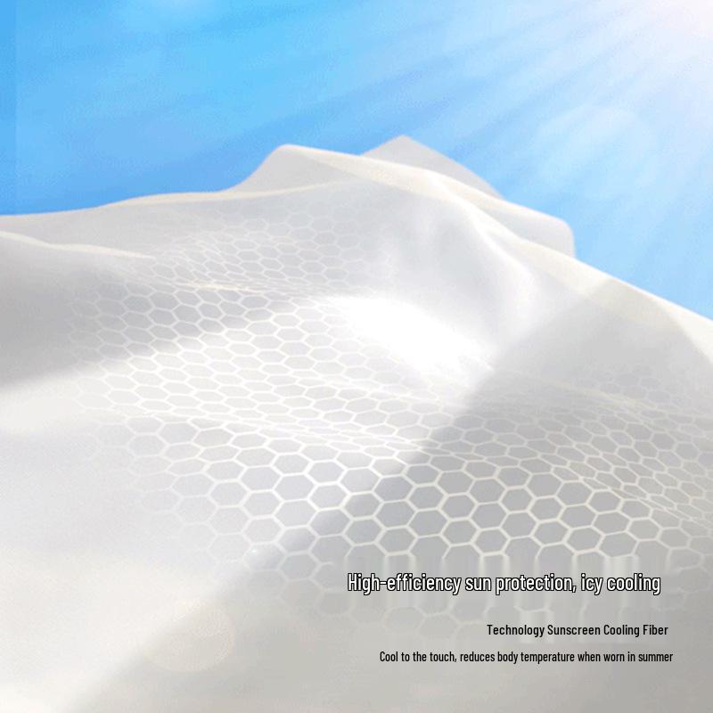 Damen Eis Seide UV-Schutz Gesichtsmaske mit Rouge-Verlauf und Augenwinkelabdeckung - XKZ43