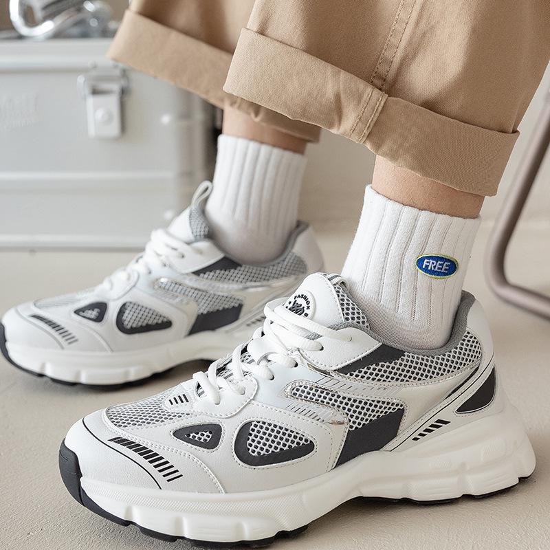 Unisex Breathable Cotton Mid-Tube Socks: Thin & Deodorant for Spring/Summer Sports