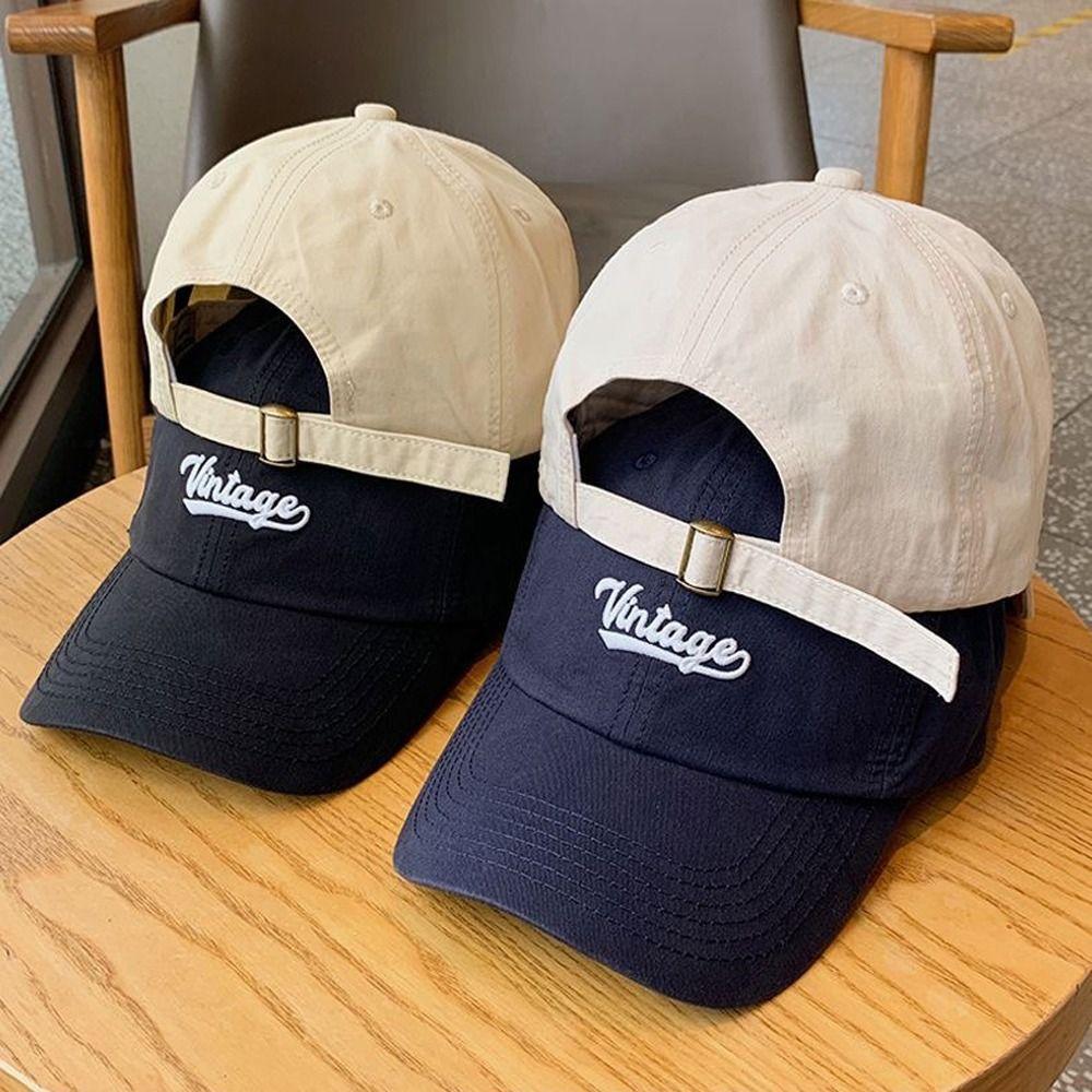 Sun Protection Embroidery Letter Baseball Cap Anti-UV Peaked Cap Outdoor Sun Hat  Summer/Spring