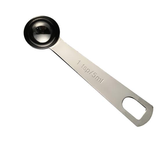 Stainless Steel Measuring Spoon Set with Scale Accurate Dosage Measuring Spoon Dishwasher Safe Kitchen Gadget for Coffee Milk Powder Spices