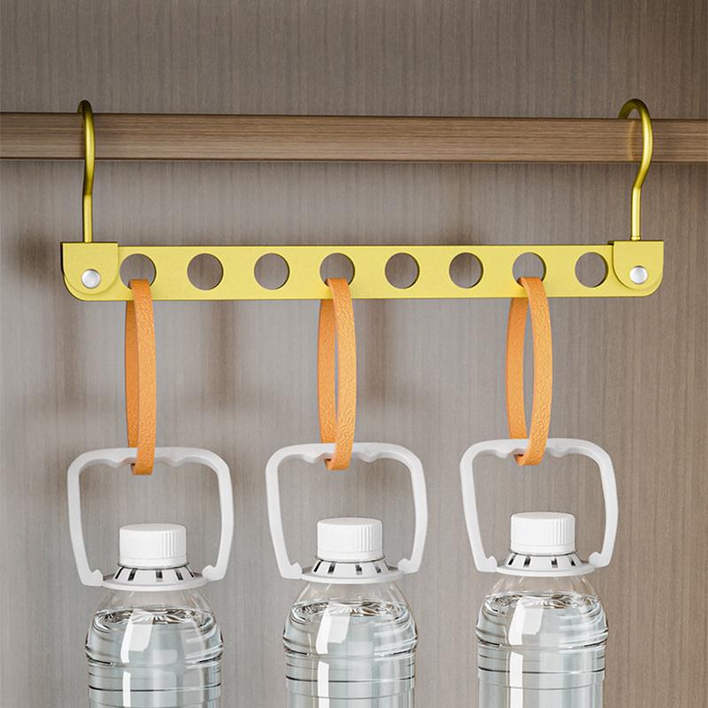 1/2 STÜCK Aluminiumlegierung Faltbarer Kleiderbügel, Organizer-Ständer 6/8 Löcher Drehbar Magische Bügel Garderobenaufbewahrung Platzsparender Ständer