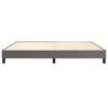 Box Spring Bed Frame Gray 200 x 200 cm Faux Leather