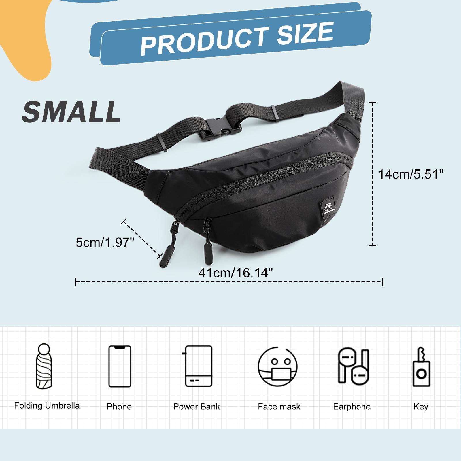 

Мужская нагрудная сумка большой вместимости, поясная сумка, регулируемый ремень, повседневная модная наплечная сумка для отдыха, спортивные универсальные сумки через плечо