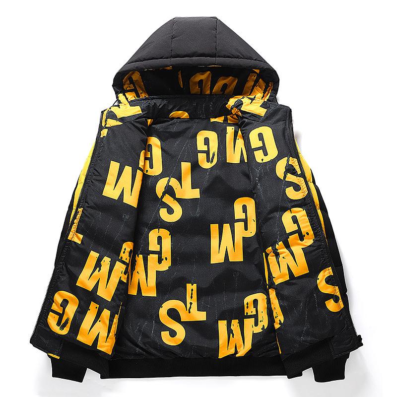 Winter Men Padding Jacket Fashion Male Thicken Down Thermal Parkas Casual Outwear Windbreaker Hooded Coats Man Clothing