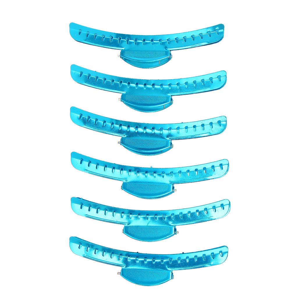 6pcs Hair Section Clamp Prevent Slip Strong Hold Lightweight Hair Styling Coloring Clips for Women
