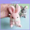 Plush Delightful Bunny Pendant Soft Rabbit Keychain For Bags And Car Accessories