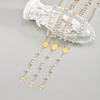Holy Cross Rosary Virgin Necklaces Y-shaped, Women's Imitation Pearl Beaded Saint Benedict Necklace,Stainless Steel Jewelry Gift