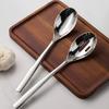 304 Stainless Steel Serving Spoon, Dining Spoon, Commercial Spoon for Hotel and Restaurant, Household Large Skimmer Spoon, Food-Grade Serving Spoon