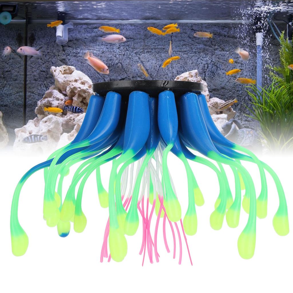 Artificial Coral Silicone Simulation Water Plant Aquarium Fish   Decoration Ornament