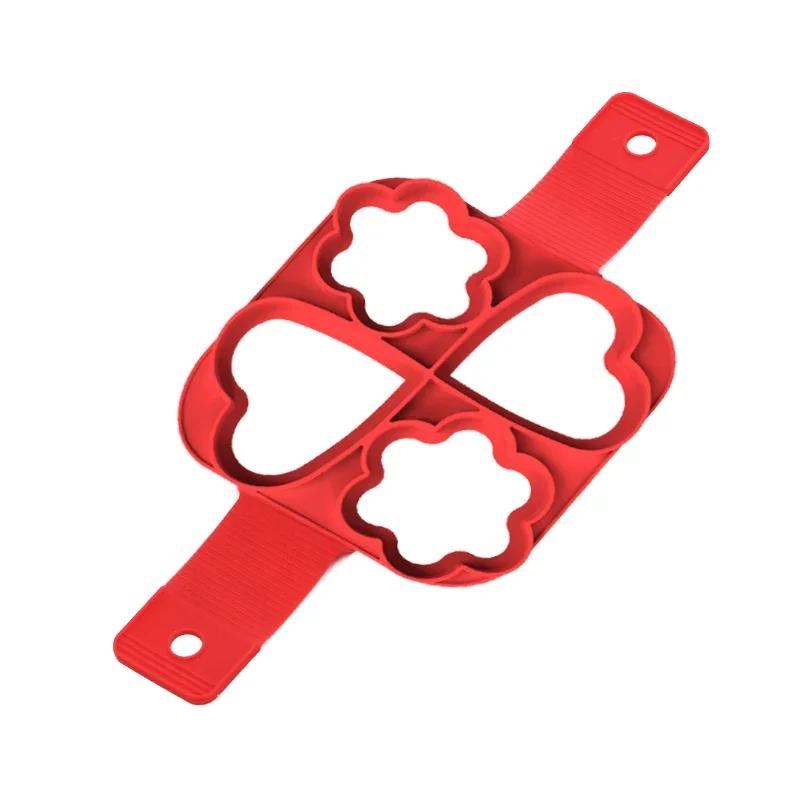 Silicone Pancake Maker Mold Non Stick Egg Ring Cooking Tool Flip Cooker for Breakfast Omelet Reusable Heat Resistant Baking Mold