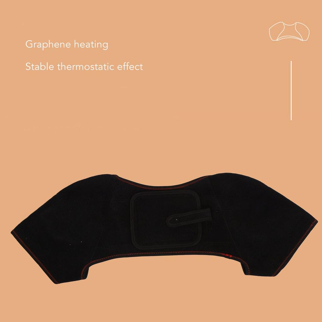 Heated Shoulder Brace Pain Reduce Relaxing Muscles Hot Compress 3 Gear Warming Brace for Neck Upper Back