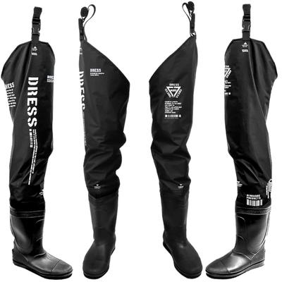 [Dress] Hip Waders AIRBORNE Felt Spike Sole XL Black Fishing Waders Boots Waterproof Sea Fishing Stream Wading Floating Multifunctional