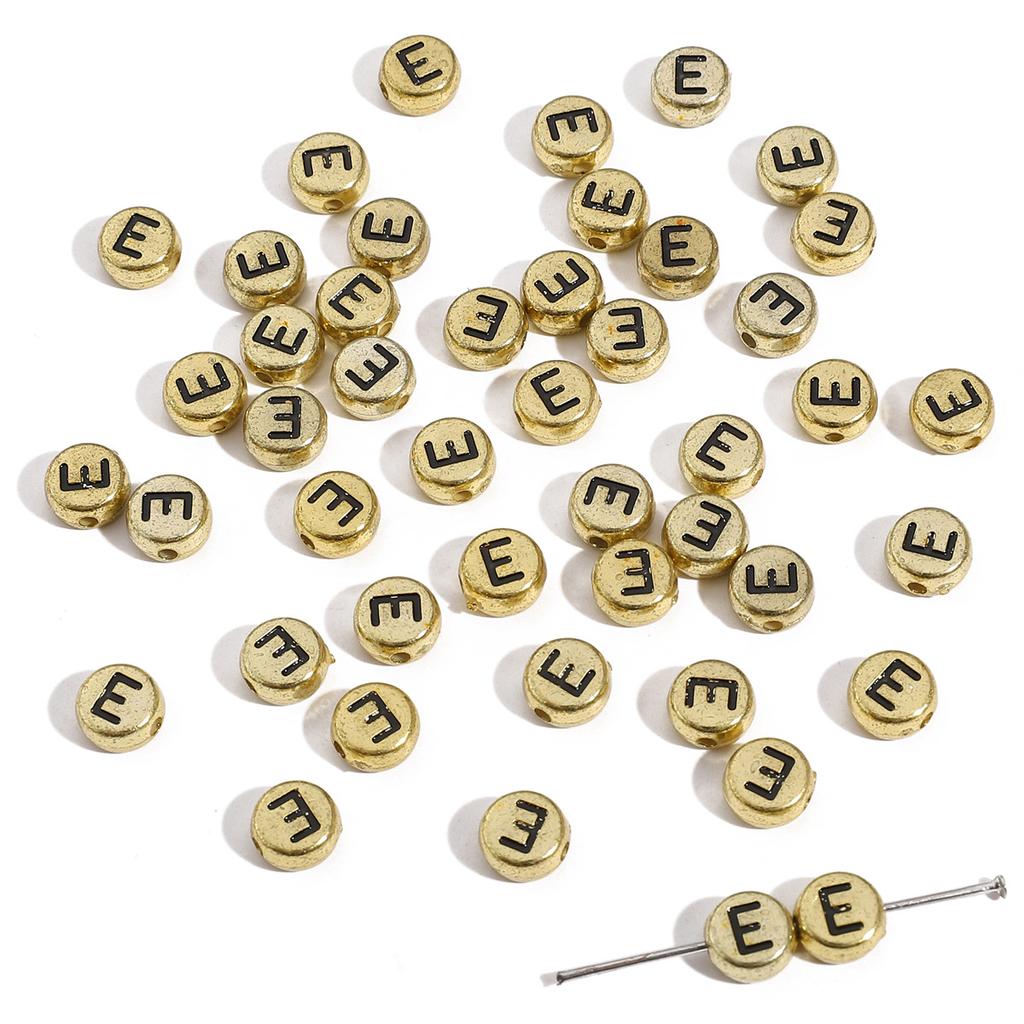 Mărgele Handmade Mărgele Acrilice Alfabet Mărgele Pătrate Mărgele Plate Mărgele Rotunde Handmade DIY Accesorii Bijuterii Mărgele Distanțiere Brățară Mărgele Înșirate Manual