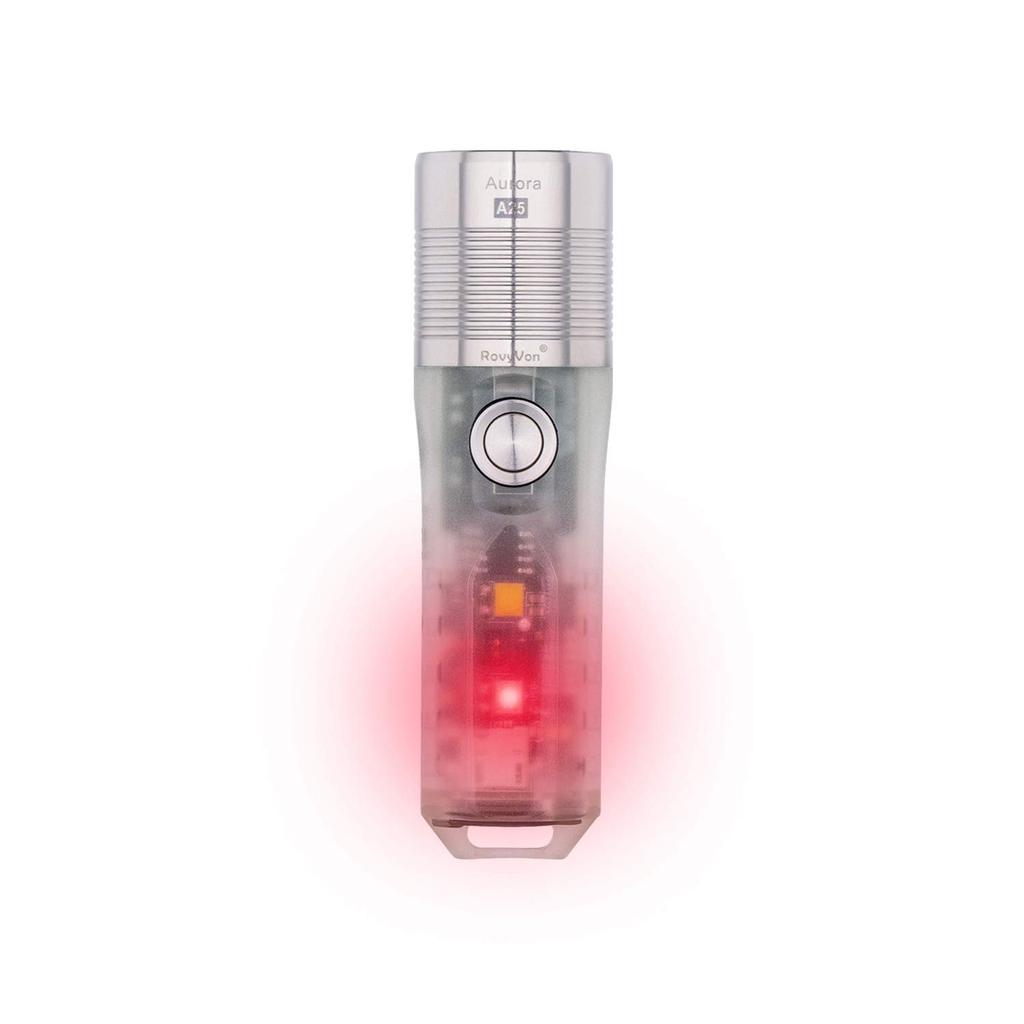 RovyVon A25R Rechargeable Pocket 1000 7 Red EDC Perfect for Everyday and Outdoor Activities Flashlight, Lumens, Settings, Sidelight, Waterproof,