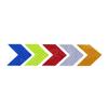 10PCS Arrow Reflective Adhesive Tape Sticker Decal Safety Caution Warning Reflective Tape For Truck Motorcycle Bicycle Moulding