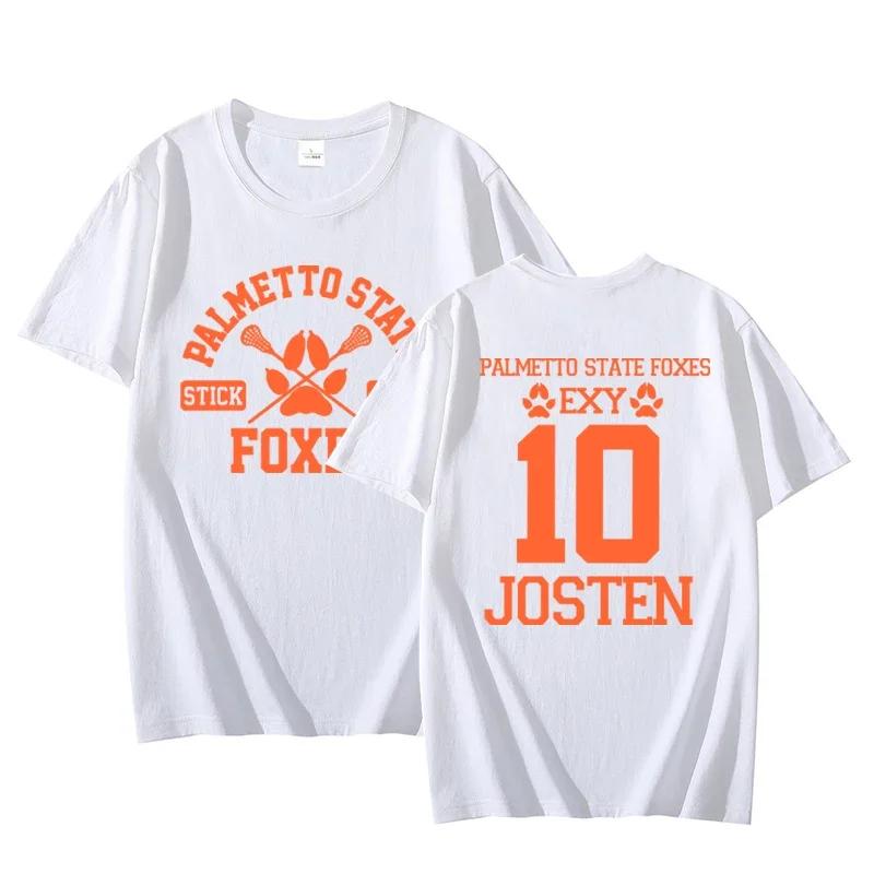 Alles für die Spiele Palmetto State Füchse T-Shirt für Frauen Kurzarm-T-Shirt Damen Rundhals-T-Shirts Damenbekleidung