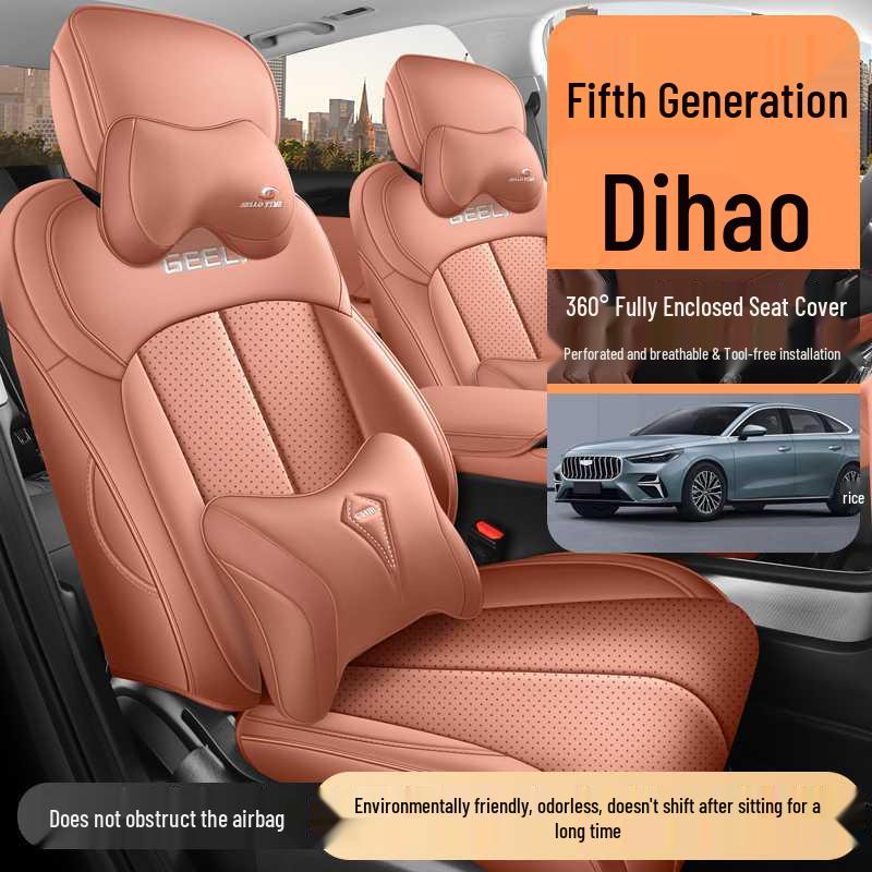 Premium Full Coverage Seat Covers for 2026 5th Gen Geely Emgrand, All-Season Car Seat Cushions