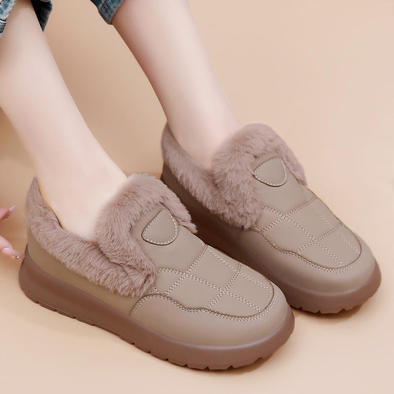 Shoes Women's Cotton Shoes Winter Women's Short Boots Cold-proof and Warm Cotton Boots Versatile Women's Boots One Pedal Snow Boots